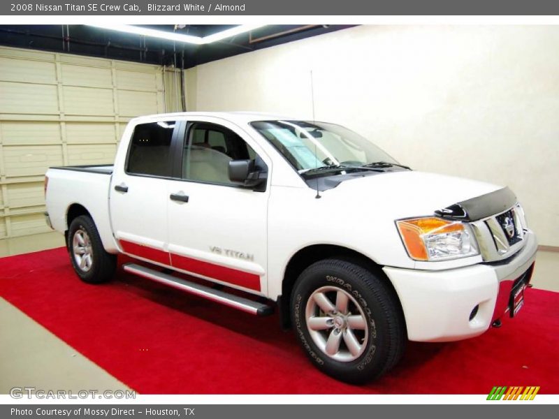 Blizzard White / Almond 2008 Nissan Titan SE Crew Cab