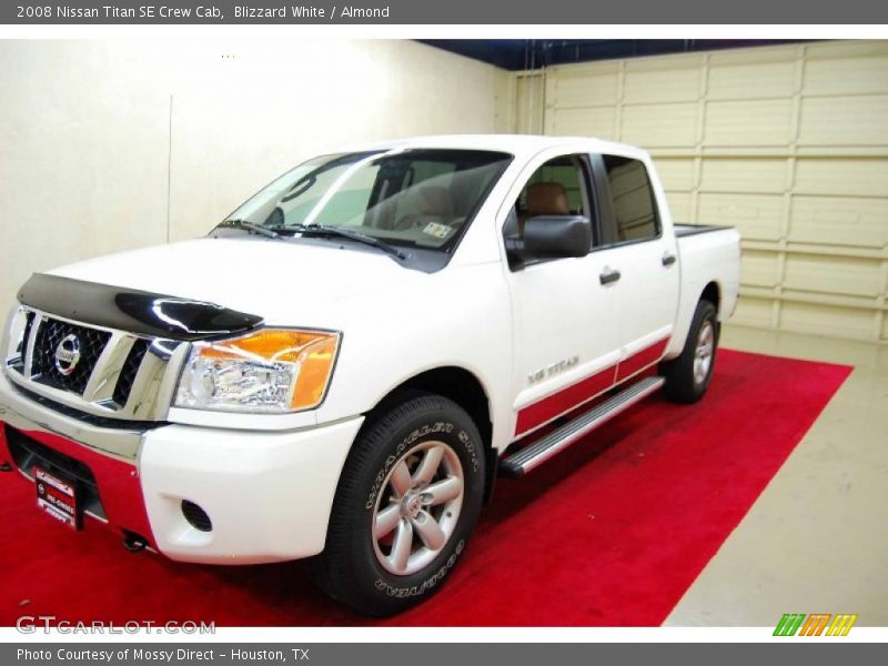 Blizzard White / Almond 2008 Nissan Titan SE Crew Cab