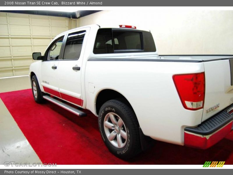 Blizzard White / Almond 2008 Nissan Titan SE Crew Cab
