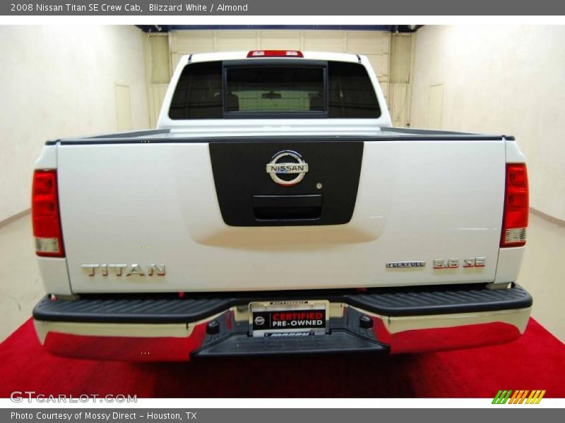 Blizzard White / Almond 2008 Nissan Titan SE Crew Cab