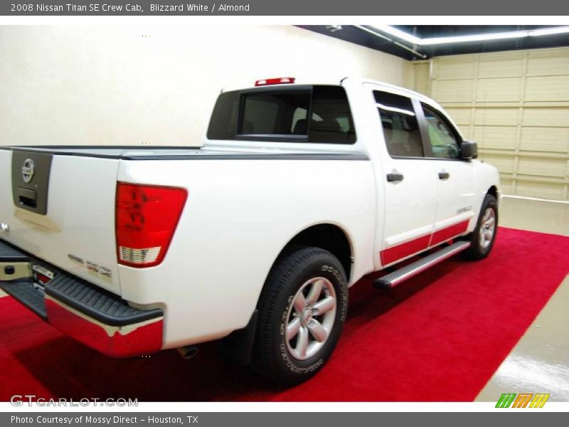Blizzard White / Almond 2008 Nissan Titan SE Crew Cab