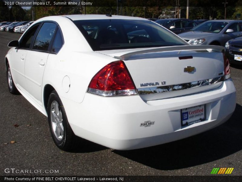 Summit White / Ebony 2010 Chevrolet Impala LT