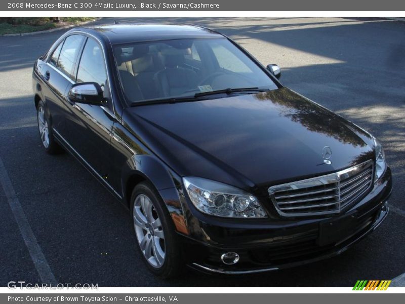 Black / Savanna/Cashmere 2008 Mercedes-Benz C 300 4Matic Luxury