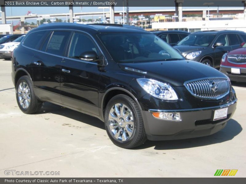 Carbon Black Metallic / Ebony/Ebony 2011 Buick Enclave CXL