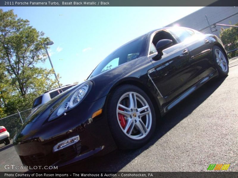 Basalt Black Metallic / Black 2011 Porsche Panamera Turbo