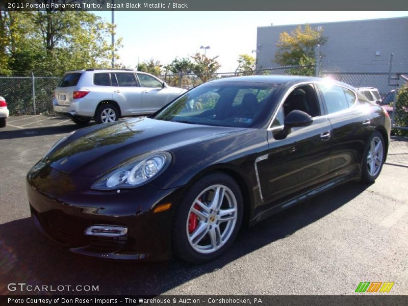 Basalt Black Metallic / Black 2011 Porsche Panamera Turbo