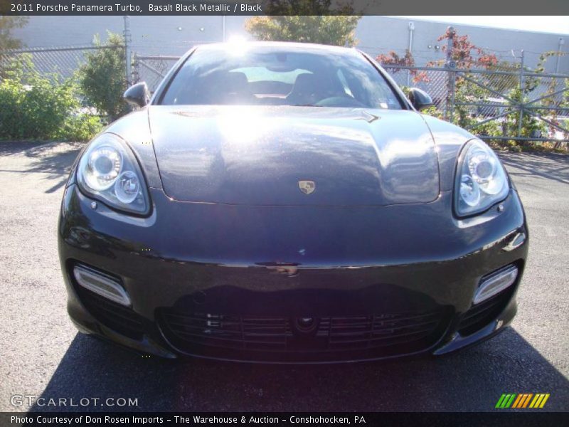 Basalt Black Metallic / Black 2011 Porsche Panamera Turbo