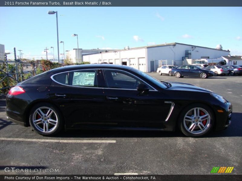 Basalt Black Metallic / Black 2011 Porsche Panamera Turbo