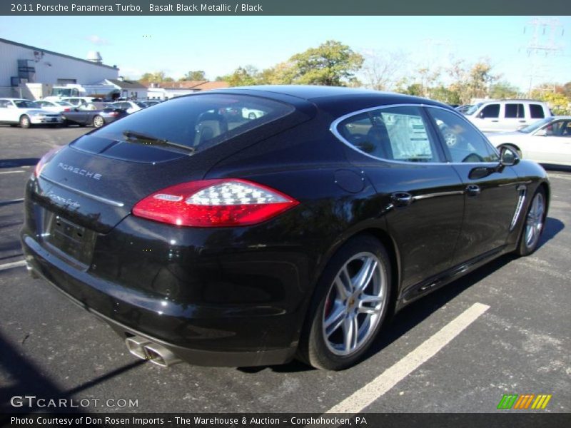Basalt Black Metallic / Black 2011 Porsche Panamera Turbo