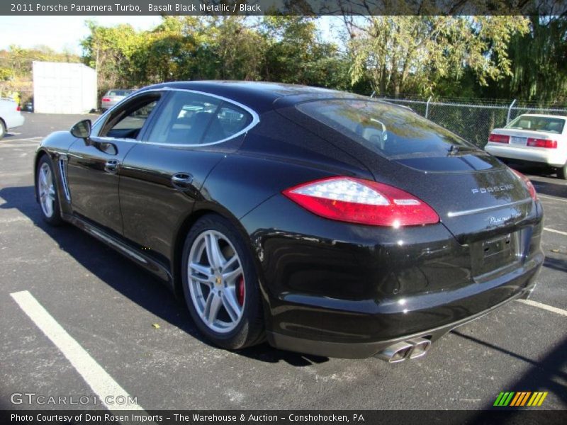 Basalt Black Metallic / Black 2011 Porsche Panamera Turbo