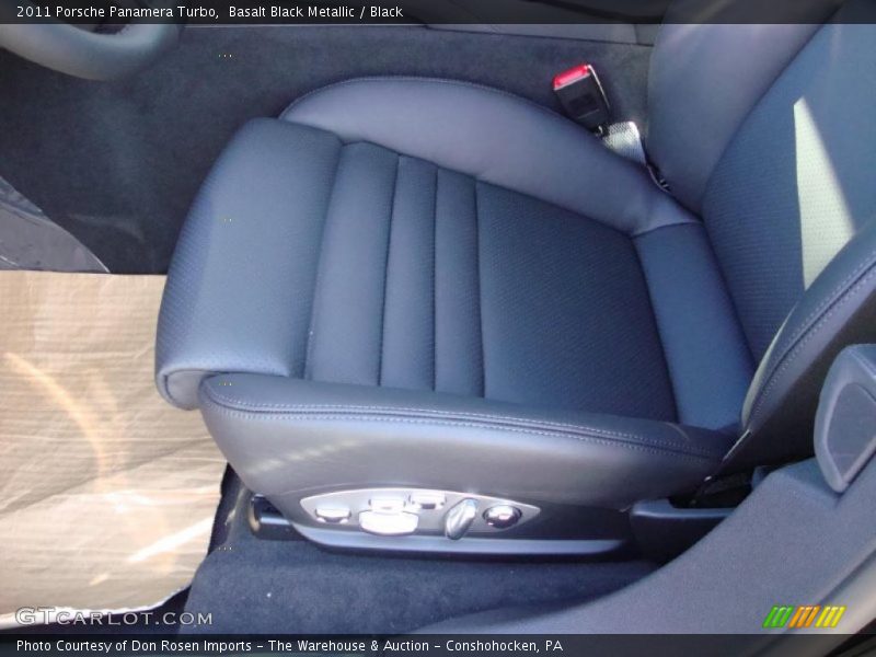 Basalt Black Metallic / Black 2011 Porsche Panamera Turbo