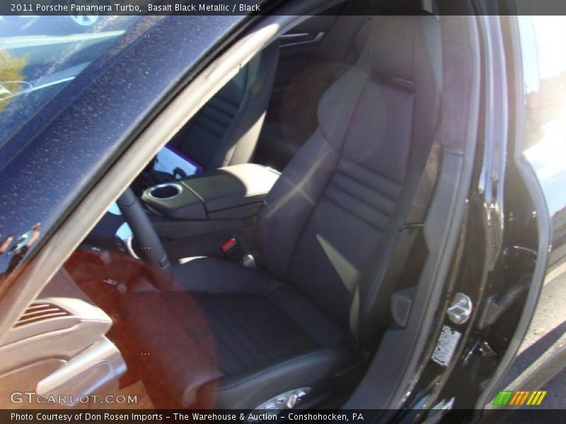 Basalt Black Metallic / Black 2011 Porsche Panamera Turbo