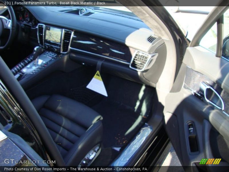 Basalt Black Metallic / Black 2011 Porsche Panamera Turbo