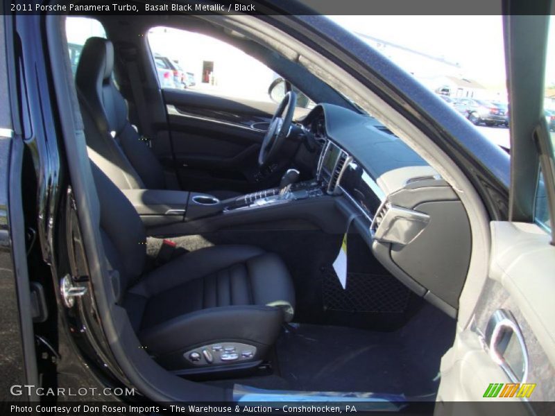 Basalt Black Metallic / Black 2011 Porsche Panamera Turbo