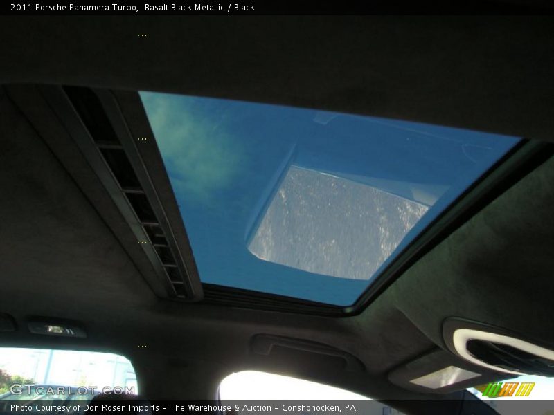 Basalt Black Metallic / Black 2011 Porsche Panamera Turbo