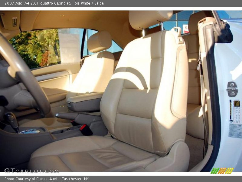 Ibis White / Beige 2007 Audi A4 2.0T quattro Cabriolet