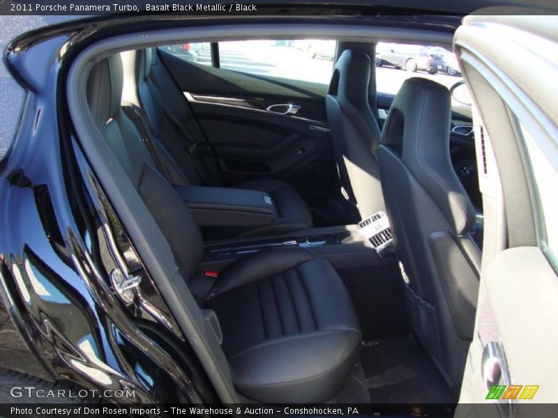 Basalt Black Metallic / Black 2011 Porsche Panamera Turbo