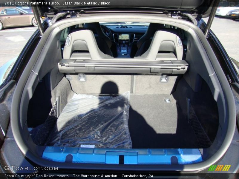 Basalt Black Metallic / Black 2011 Porsche Panamera Turbo