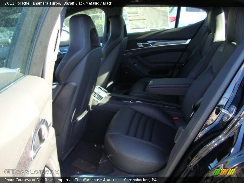 Basalt Black Metallic / Black 2011 Porsche Panamera Turbo