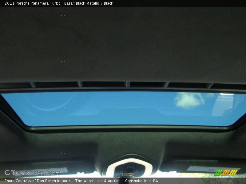 Basalt Black Metallic / Black 2011 Porsche Panamera Turbo