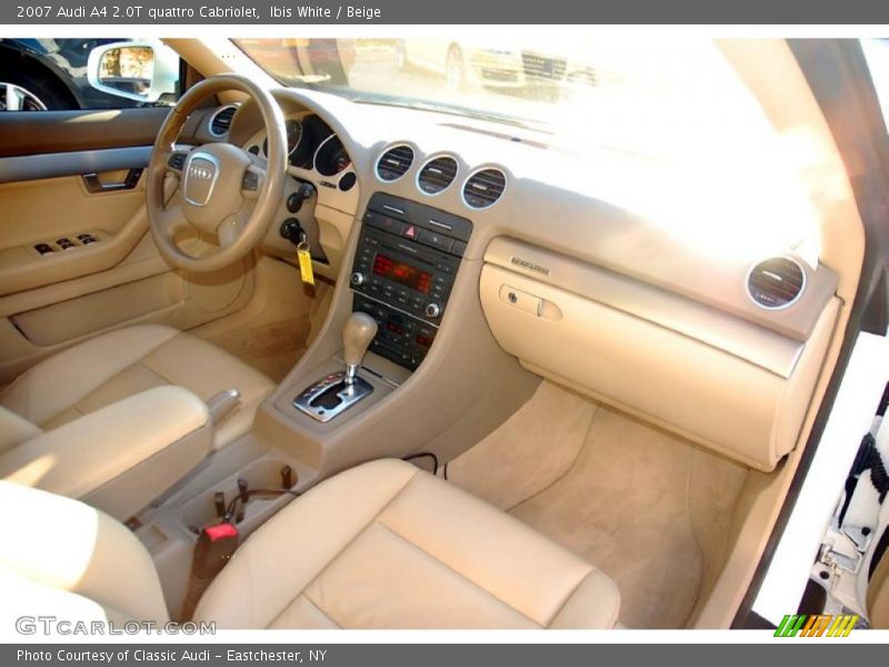 Ibis White / Beige 2007 Audi A4 2.0T quattro Cabriolet