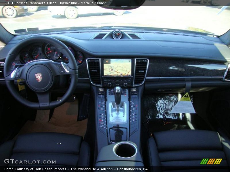 Basalt Black Metallic / Black 2011 Porsche Panamera Turbo