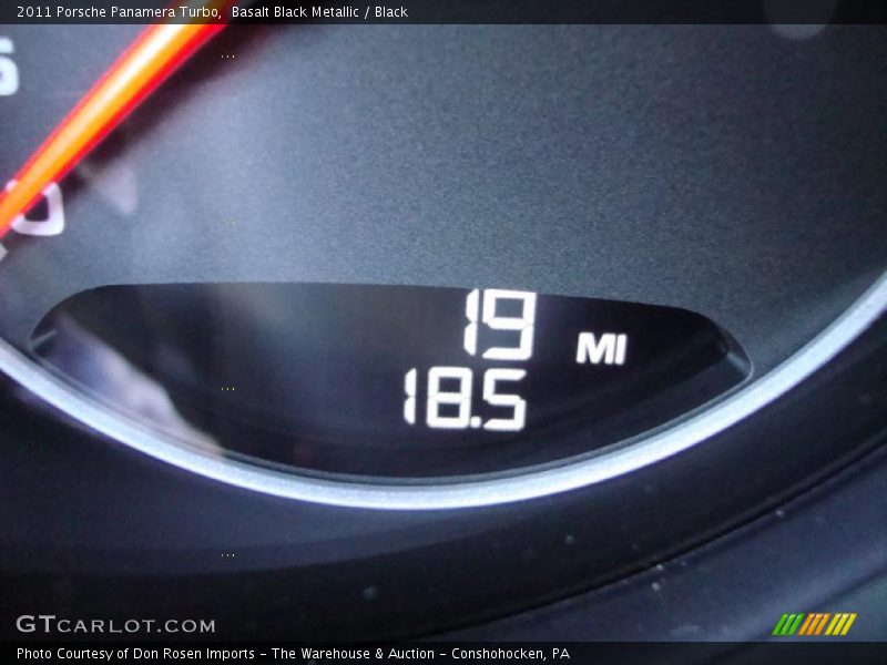 Basalt Black Metallic / Black 2011 Porsche Panamera Turbo