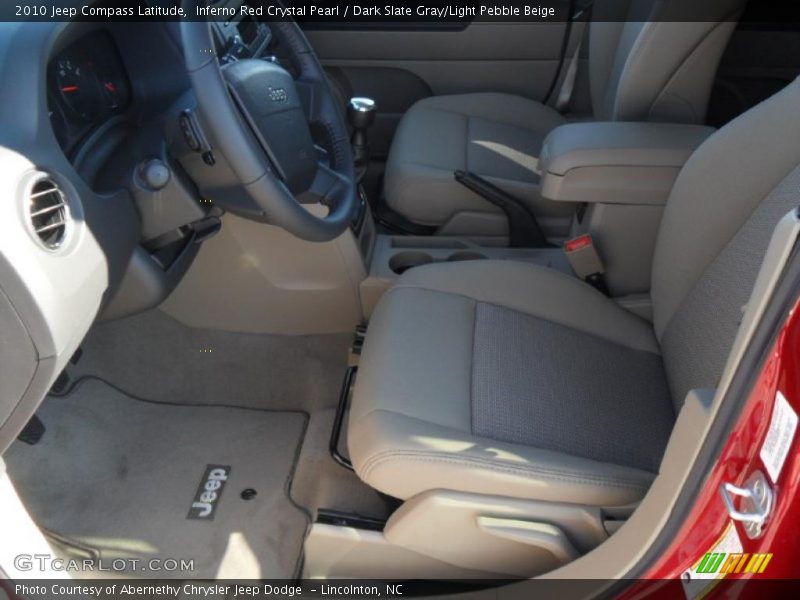  2010 Compass Latitude Dark Slate Gray/Light Pebble Beige Interior