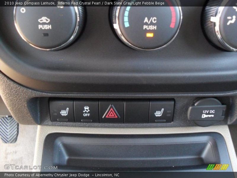 Inferno Red Crystal Pearl / Dark Slate Gray/Light Pebble Beige 2010 Jeep Compass Latitude