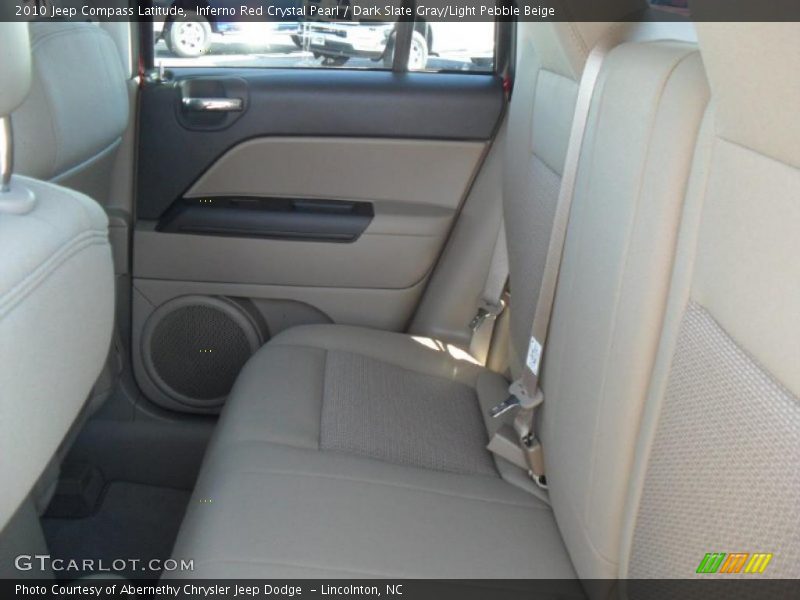 Inferno Red Crystal Pearl / Dark Slate Gray/Light Pebble Beige 2010 Jeep Compass Latitude