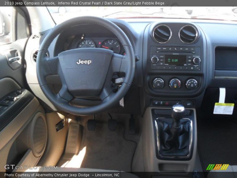 2010 Compass Latitude Dark Slate Gray/Light Pebble Beige Interior