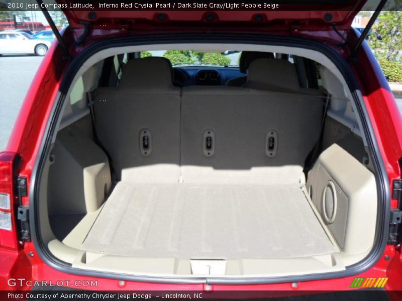 Inferno Red Crystal Pearl / Dark Slate Gray/Light Pebble Beige 2010 Jeep Compass Latitude