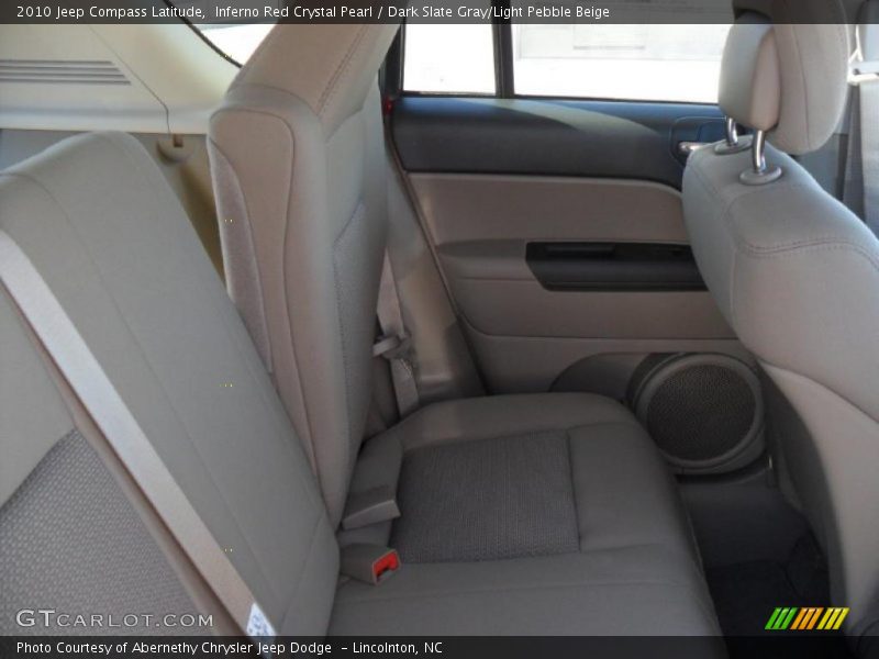 Inferno Red Crystal Pearl / Dark Slate Gray/Light Pebble Beige 2010 Jeep Compass Latitude
