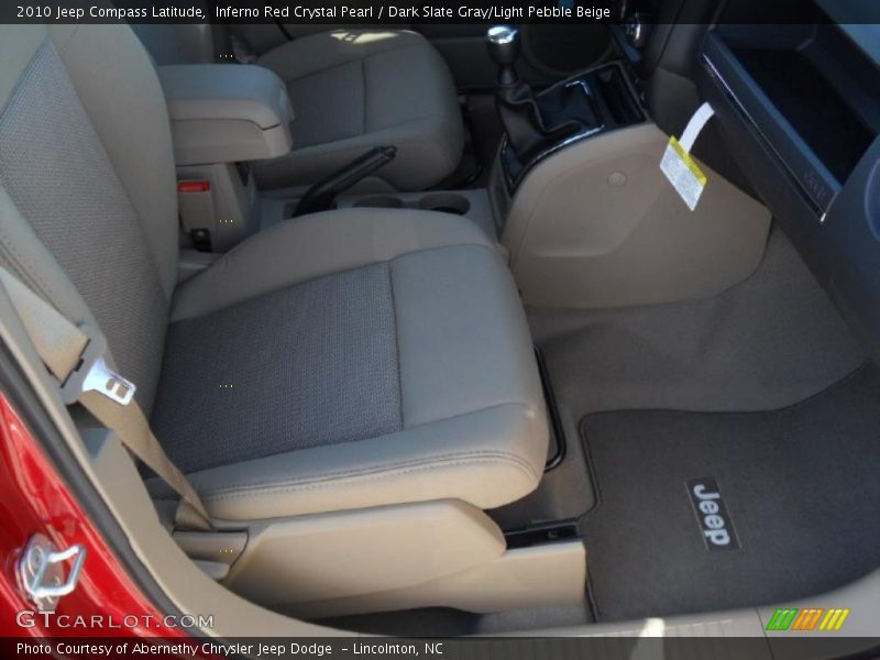 Inferno Red Crystal Pearl / Dark Slate Gray/Light Pebble Beige 2010 Jeep Compass Latitude