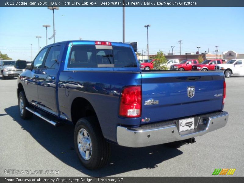 Deep Water Blue Pearl / Dark Slate/Medium Graystone 2011 Dodge Ram 2500 HD Big Horn Crew Cab 4x4