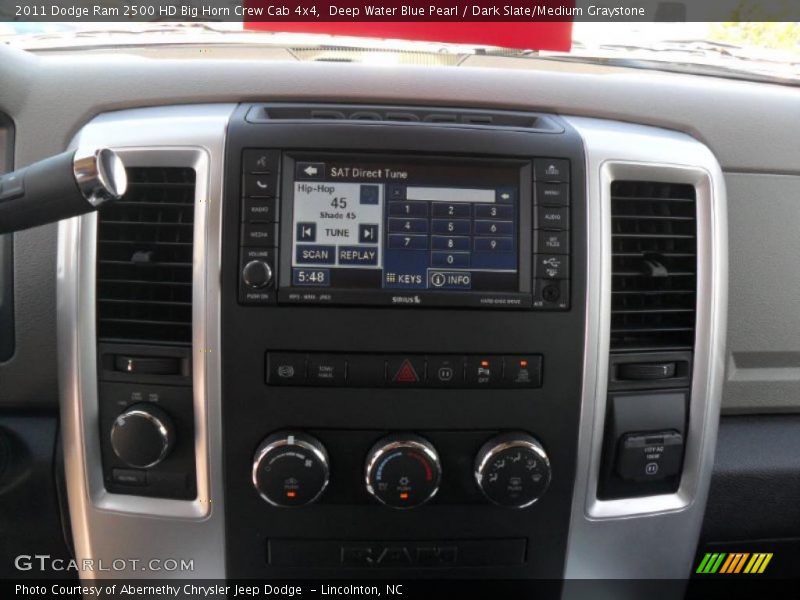 Deep Water Blue Pearl / Dark Slate/Medium Graystone 2011 Dodge Ram 2500 HD Big Horn Crew Cab 4x4