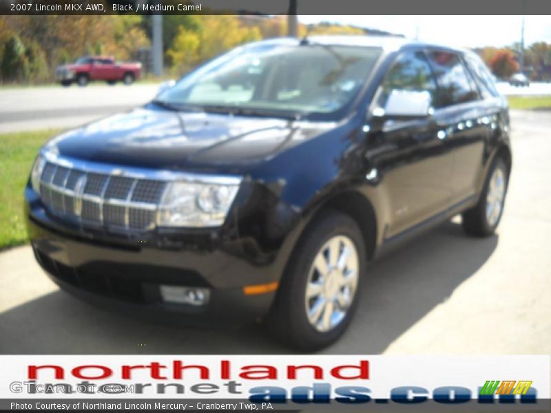 Black / Medium Camel 2007 Lincoln MKX AWD