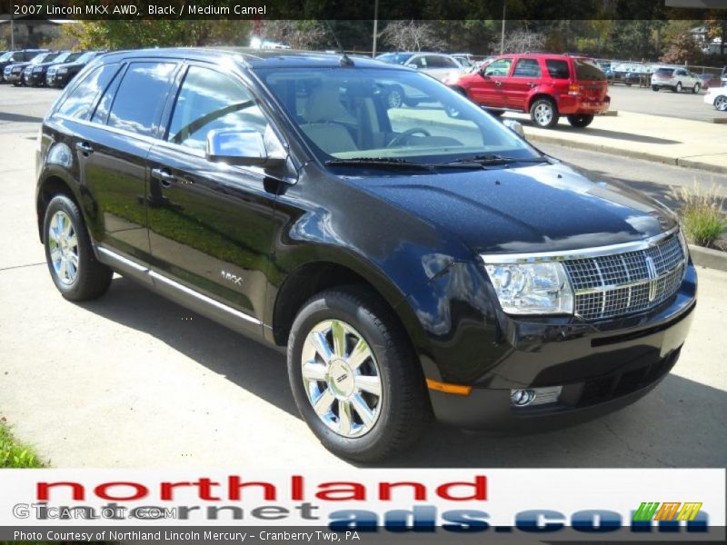 Black / Medium Camel 2007 Lincoln MKX AWD