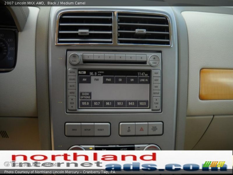 Black / Medium Camel 2007 Lincoln MKX AWD
