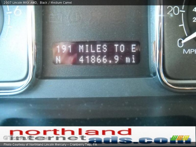 Black / Medium Camel 2007 Lincoln MKX AWD