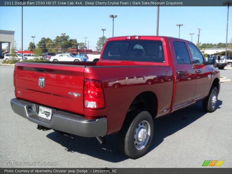 Deep Cherry Crystal Pearl / Dark Slate/Medium Graystone 2011 Dodge Ram 2500 HD ST Crew Cab 4x4