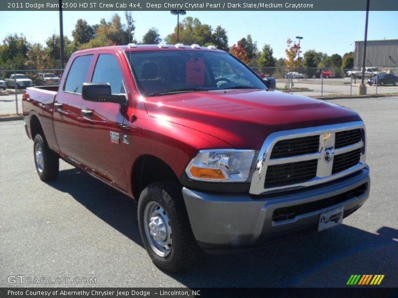Deep Cherry Crystal Pearl / Dark Slate/Medium Graystone 2011 Dodge Ram 2500 HD ST Crew Cab 4x4