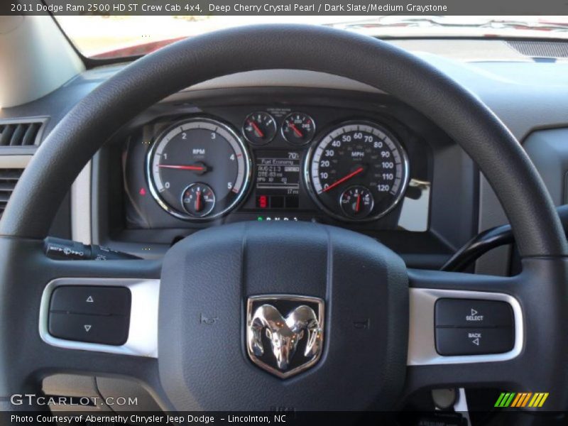 Deep Cherry Crystal Pearl / Dark Slate/Medium Graystone 2011 Dodge Ram 2500 HD ST Crew Cab 4x4