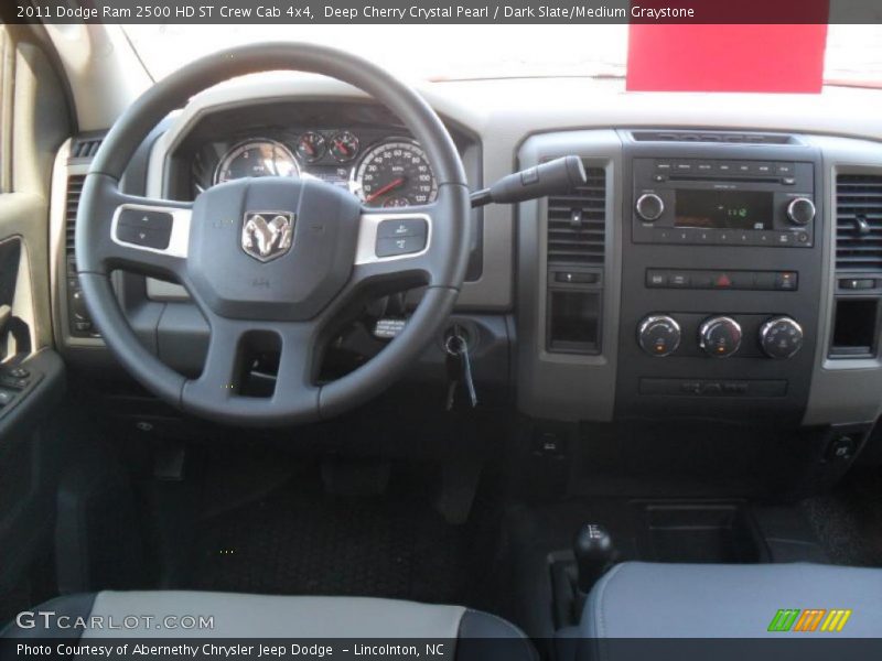Deep Cherry Crystal Pearl / Dark Slate/Medium Graystone 2011 Dodge Ram 2500 HD ST Crew Cab 4x4