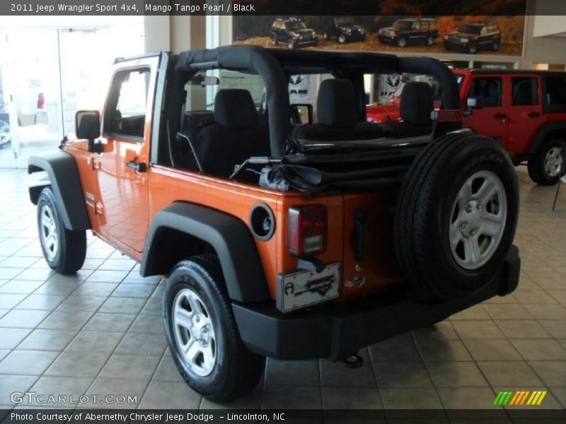 Mango Tango Pearl / Black 2011 Jeep Wrangler Sport 4x4