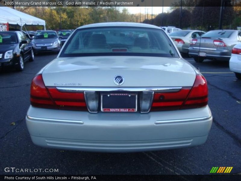 Gold Ash Metallic / Medium Parchment 2005 Mercury Grand Marquis GS