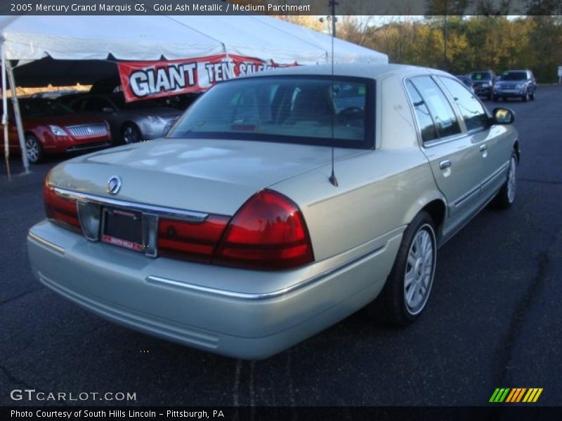Gold Ash Metallic / Medium Parchment 2005 Mercury Grand Marquis GS