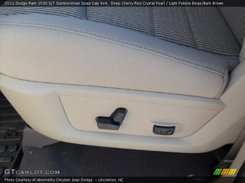 Deep Cherry Red Crystal Pearl / Light Pebble Beige/Bark Brown 2011 Dodge Ram 1500 SLT Outdoorsman Quad Cab 4x4