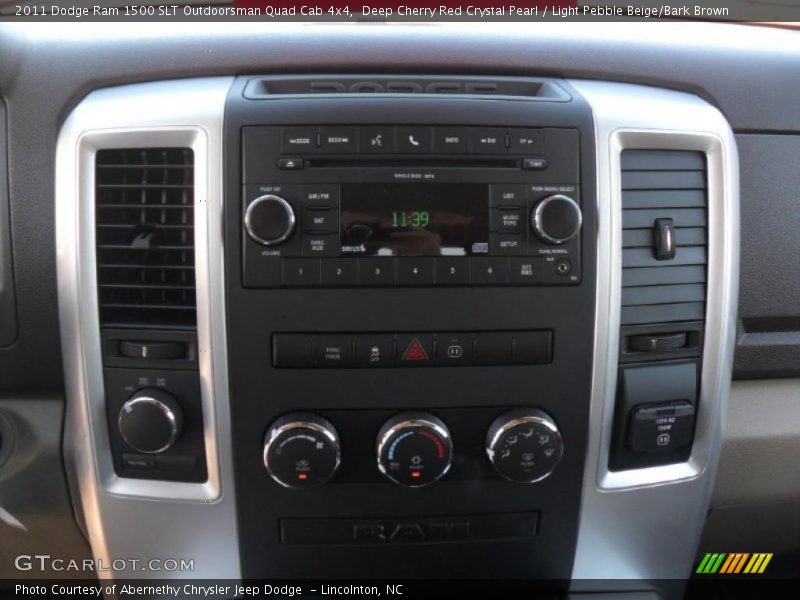 Controls of 2011 Ram 1500 SLT Outdoorsman Quad Cab 4x4