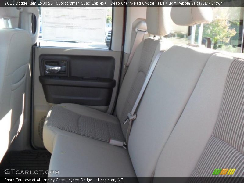 Deep Cherry Red Crystal Pearl / Light Pebble Beige/Bark Brown 2011 Dodge Ram 1500 SLT Outdoorsman Quad Cab 4x4